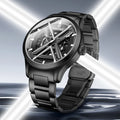 New Design Luxury Man Automatic Mechanical Watch Metal Material Case OEM Watch
