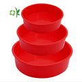 OKSILICONE 6 Inch Nonstick Quick Release Silicone Cake Pan Round Layer Cake Molds for Kitchen Baking Pans Moulds