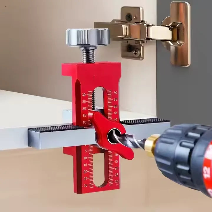 Cabinet Door Installation Auxiliary Tool Doweling Drilling Guide Locator Installing Clip for DIY Woodworking Puncher Tool