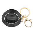 Wholesale Vintage and Stylish Bag Pendant Keyring Pu Leather Western Cowboy Hat Keychain
