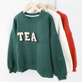 Custom Chenille Embroidery logo Patches Pullover Sweatshirt Fashion Designer Cotton French Terry Men Crewneck Sweatshirt
