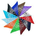 All-Gender Multi-Purpose Paisley Bandana Gift Set Protective Coverage Headband Wrap Square Scarf & Handkerchief