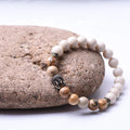 Natural Stone Bracelet Healing Energy Yoga Beaded Bracelet Natural Stone Cz Ball Charm Bracelet