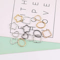 Heart Star Shape Metal Alloy Earring Necklace Charm Twisted Ring Split Rings for Diy Jewelry Making