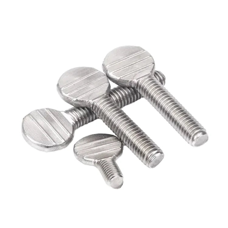 IFI 156 ANSI/ASME B 18.17 Carbon Steel Standard Regular Thumb Screws Wave Plate Thumb Screw Flat Head Screw With Round Head