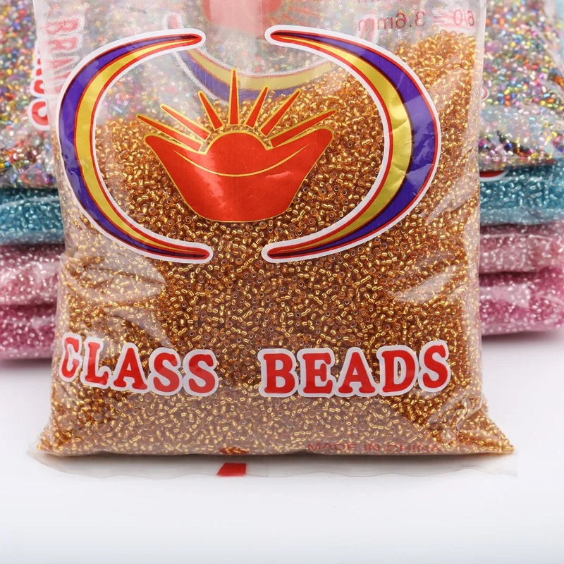 Wholesale Good Quality 10g/bag 2mm 3mm 4mm Transparent Frosted Mini Glass Seed Beads for DIY Jewelry Making