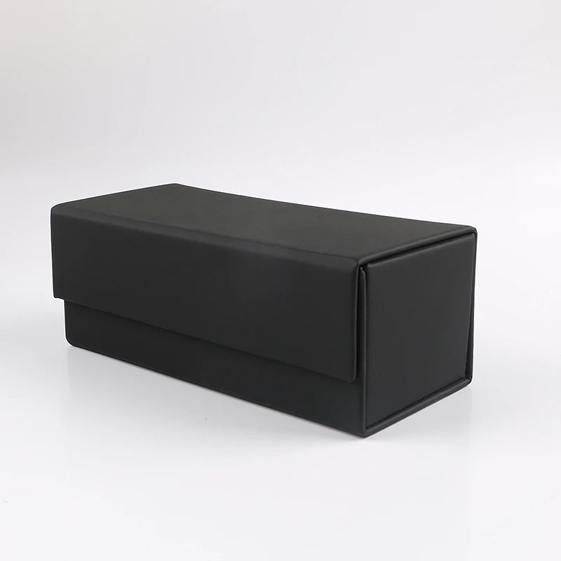 Trendy Rectangle Shape Sunglasses Case Custom Design PU Leather Box Packaging for Oversized Glasses Eyeglasses Cases Bags