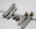 JAYA High-grade European Style Cupboard Handles Simple Drawer High-grade Gray Zinc Alloy Handle