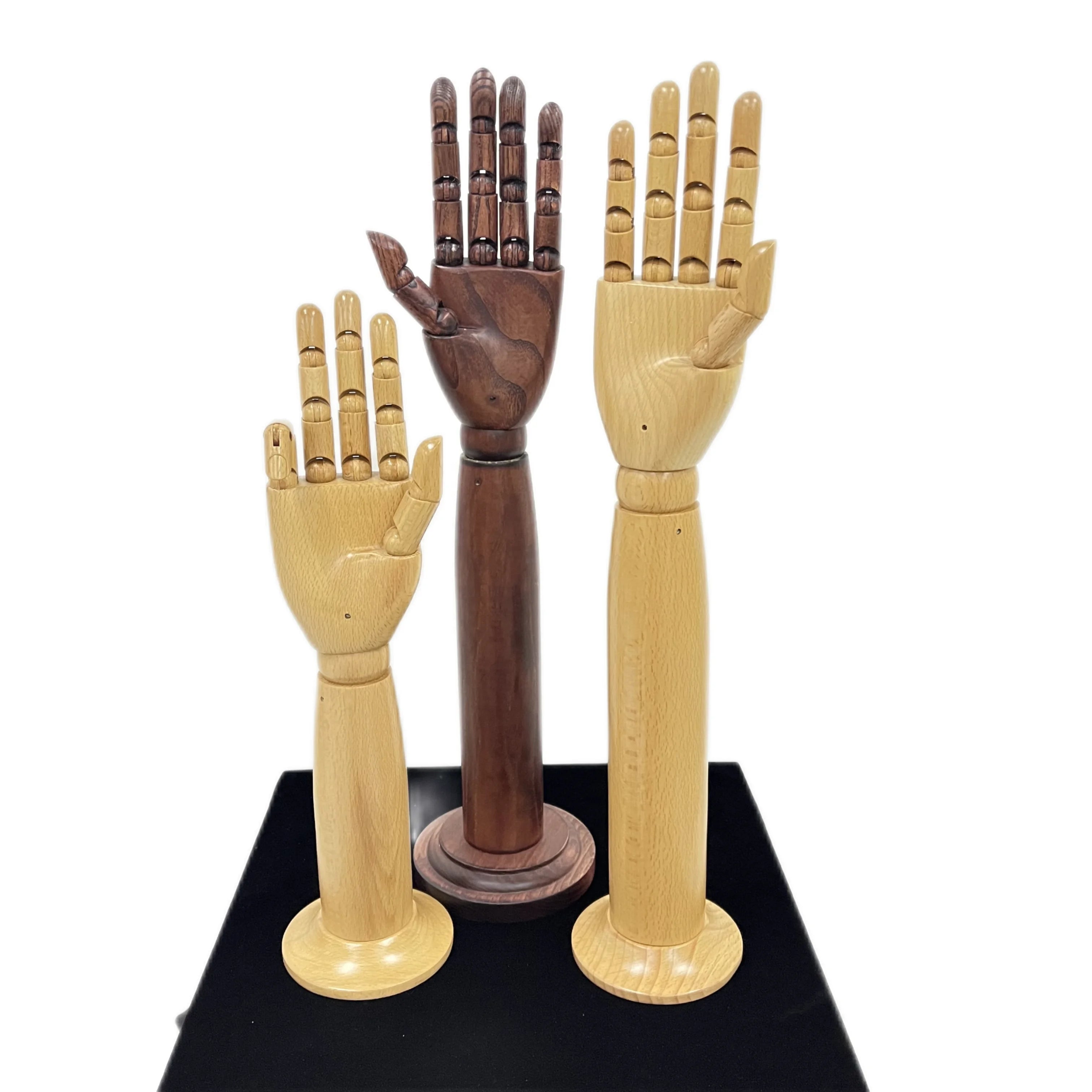 Artists Wooden Manikin Jointed Mannequin Sectioned Articulated Hand Figure Manikin Hand Model for Painting Sketching