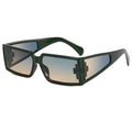Superhot Eyewear 11217 Fashion 2023 Y2K Tinted Rectangle Shades Sunglasses