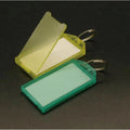 Tough Plastic Key Tags with Split Ring Label Window Colour Airplane Key Chain ID Tags Hotel Identifiers Name Luggage Key Chains
