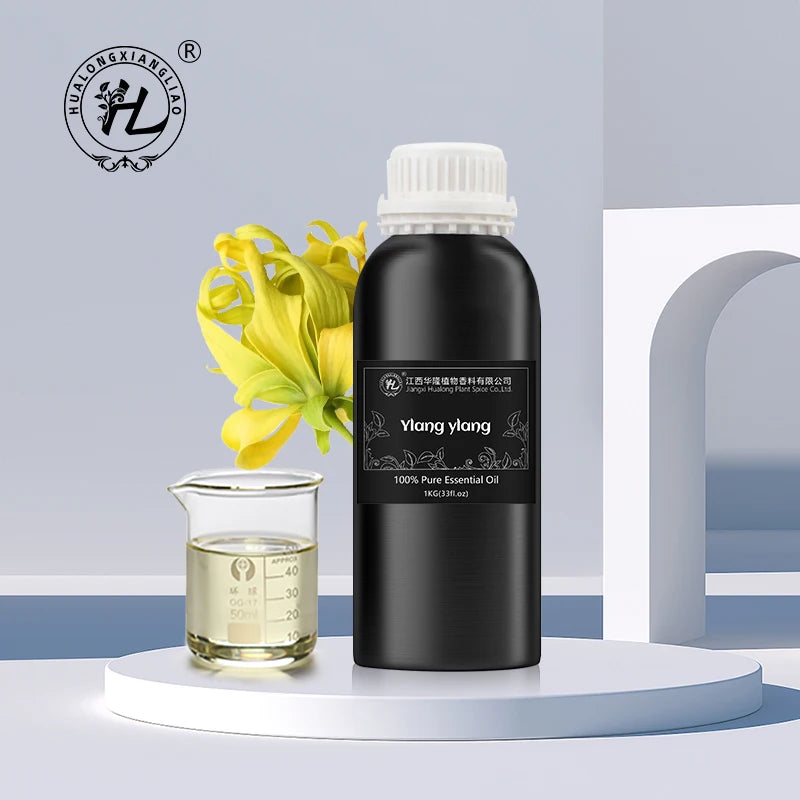 100% Pure Floral Essential Oils Factory Wholesale 1Kg Extra Ylang Ylang Essential Oil 100% Natural for Skin Care