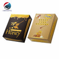 Custom Printing Royal Honey VIP Sachet Display Box With Sleeves Gold Foil Counter Paper Box for Honey Stick