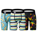 Wholesale Customized Men's Summer Full Printed Long Tube Anti-friction Boxers Underwear Sports Running Breathable Mesh Shorts