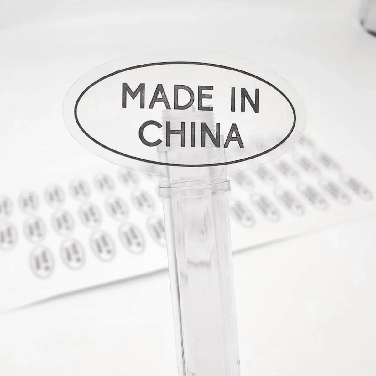 Custom Printed Vinyl Waterproof Transparent Packaging Label Stickers Permanent Custom Logo clear Stickers