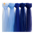 100% Polyester Dark Blue Mesh Net Soft Illusion Tulle Fabric Navy Blue Mesh Tulle Net