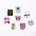Customized Folded Magnetic Bookmark with Special-Shaped Cartoon Angel Soft Armour Brush Technique Hanging Card Packaging