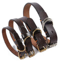 Wholesale Plain Custom Soft Leather Pet Dog Collar