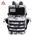 2025 New Hot Sale Waterproof Internal Frame Unisex Hiking Tactical Backpack 45L Polyester Zipper Outdoor Sports