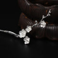 Vintage Chinese Court Traditional Plum Blossom Flower Hairpin Classic Hair Stick Women Elegant Hanfu Hair Accessories