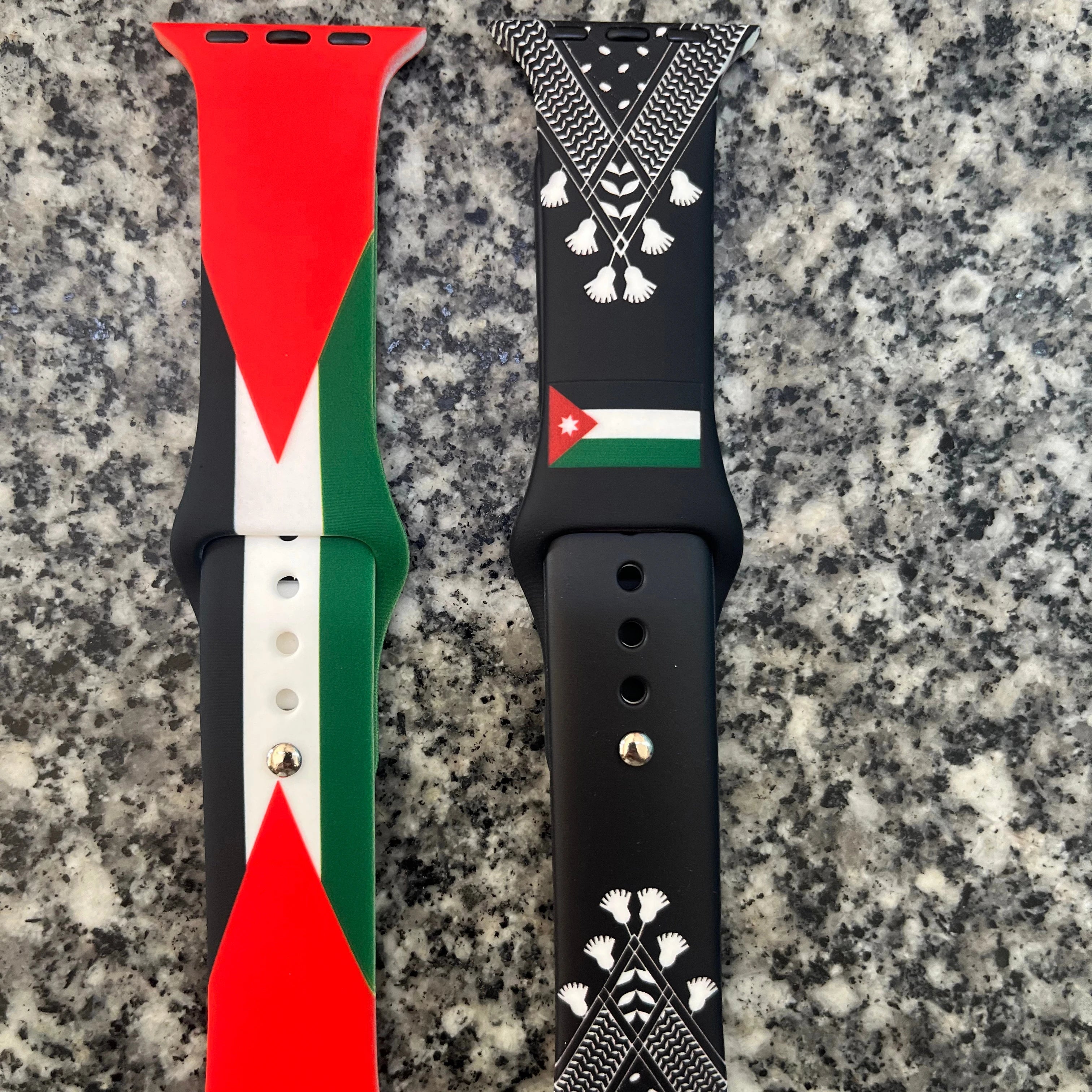 Palestine Kuffiyeh Eco-Friendly Silicone Watch Band Replacement Strap with Customized Color