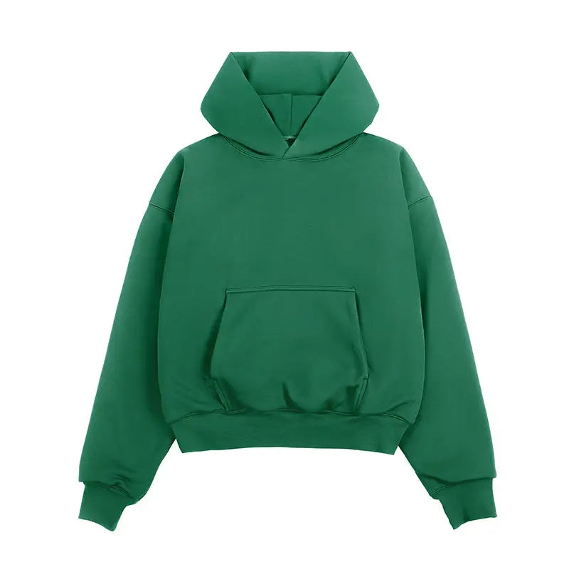 Custom logo Blank Streetwear Pullover Sweatshirts Plus Size Double Layer Heavyweight 350 400 500 800 Gsm Hoodies for Men