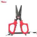 Wholesale Price Tackle Fishing Shear Portable Outdoor Cutting Tool  Scissor Fishing with PP Sheath