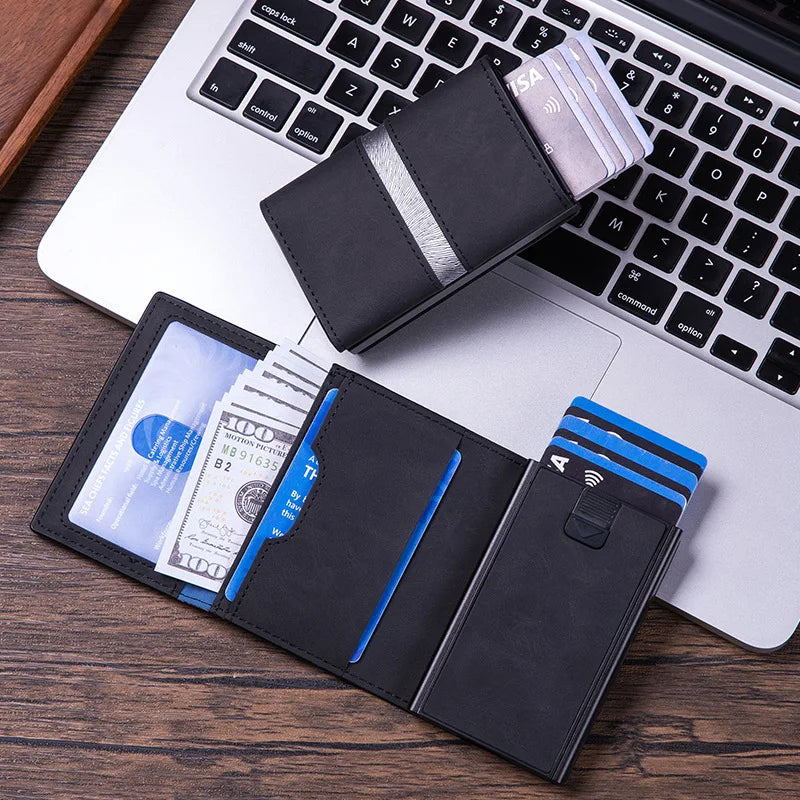 Yamo 2025 Large Capacity Fashion Money Clip New Design PU Card Case Magnetic Wallet Credit Card Holder