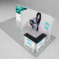 Exhibition Light Box Fabric Aluminum Trade Show Booth Display Frame Portable Pop-up SEG Light Wall with Display Booth Stand Box