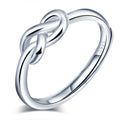 Adjustable Infinity 925 Sterling Silver Romantic Engagement Ring for Women Wedding & Anniversary Jewelry
