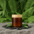 Food Grade PET Plastic Jar 50ml 100ml 150ml 250ml 500ml Capacity Clear Wood Grain Bamboo Line Snacks Candies for Cookies Chocola