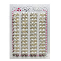 Round Flat Bottom White Natural Freshwater Button Pearl Beads for Earring