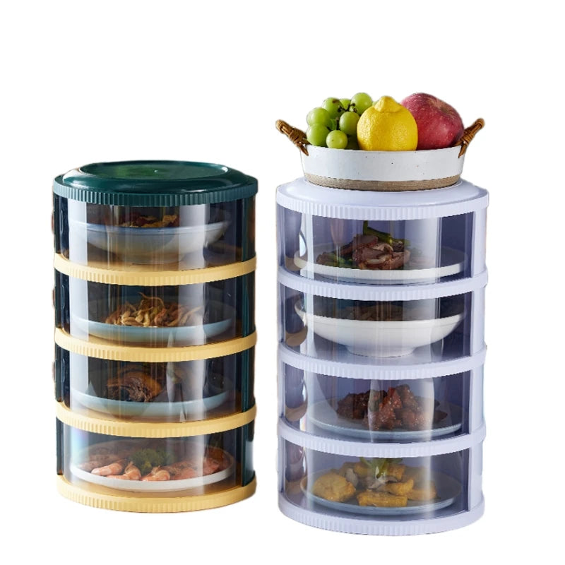 Food Cover Dustproof Dinner Cover Stackable Refrigerator Insulation Dish Cover Tudung Saji