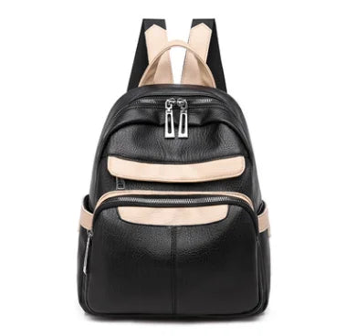 Women's Designer PU Leather Backpack Purse with Tassel Fashion Shoulder Bag for Travel Zipper Closure