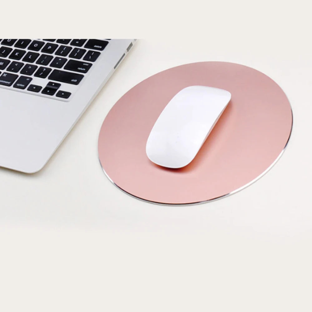 Factory Price Metal Mouse Pads 20cm Diameter Non-slip Gaming Mousepad Factory Price Thin Waterproof PC Laptop Computer Mat