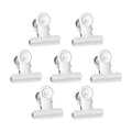 Small Size 22mm White Metal Bulldog Clip Strong Binder Clamp Ticket Letter Clips Office Documents Clip