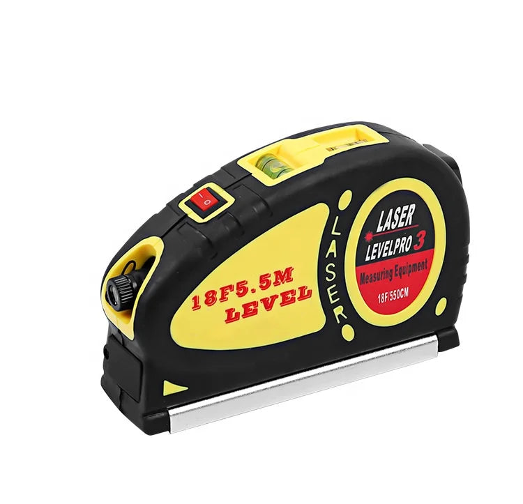 Probon Portable Mini Multifunctional Infrared Level Cross Line Laser Level Retractable Tape Measuring Hot Custom Steel Plastic
