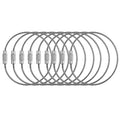 Custom Cheap Silver Stainless Steel Wire Rope Keychain