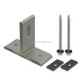 AL6005-T5+SUS410+EPDM Yuens OEM Trapezoidal Metal Roof T-foot Clip Kit Pv System Black Accessories Solar Panel Mounting Rail Cla
