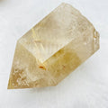 Natural Gold Rutilated Quartz Point Gold Rutile Crystal Tower