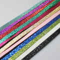 10pcs/lot Double Sides Glitter Strips 1 Meter Long Belt 8mm Width 1 Meter Length PU Leather Glint Band Strap DIY Findings
