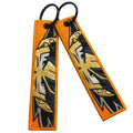 Custom Design Remove Aviation Key Chain Embroidery Key Tag for Aero Enthusiast Woven Keychain