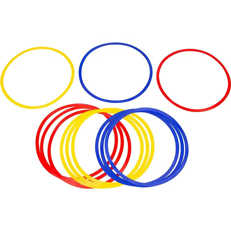 LXY-155 Wholesale 16\" Speed Football Training Agility Rings Durable 12pcs Set with Carry Bag