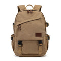Wholesale Custom Designer Luxury Men's 15 Inch Laptop Backpack Business Vegan Canvas Bag Waterproof Vintage Style Zipper Closure