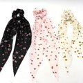 New Women Headband Scrunchie Chiffon Elastic Hair Band Bow Scarf Hair Ropes Ties for Girls Hair Accessories