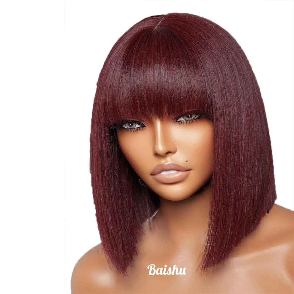 Best-selling Cheap Bob Style Fringe Wigs with Natural and Fashionfor Brazilians and Vietnamese Style in Stock