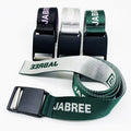 1.5 Inch Custom Woven Logo Jacquard Polyester Nylon Canvas Fabric Belt Magnetic Metal Buckle Quick Release Men's Belts for Jeans MegaBDM