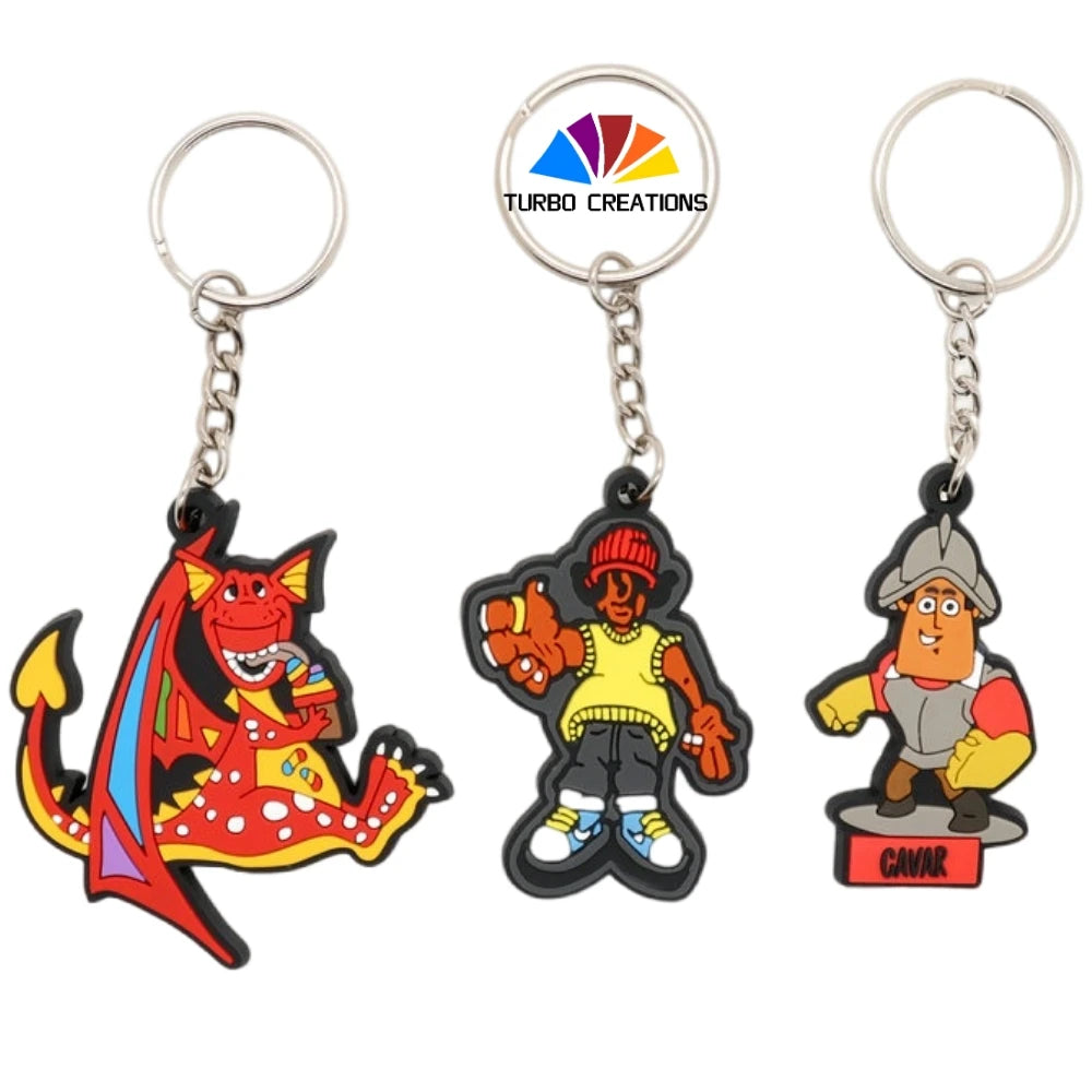 All Type of Anime Key Chains Wholesale Personalized Custom 3D Soft PVC Rubber Keychains for Promotion Gifs