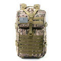 Large Capacity 45L Waterproof Assault Pack  Camouflage  Outdoor Hiking Camping Travel Bag Tactical Backpack