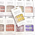 Wholesale Custom Brand Empty Nail Care Box With EVA/Blister Finger ABS Insert Neutral False Press on Packaging for French Style